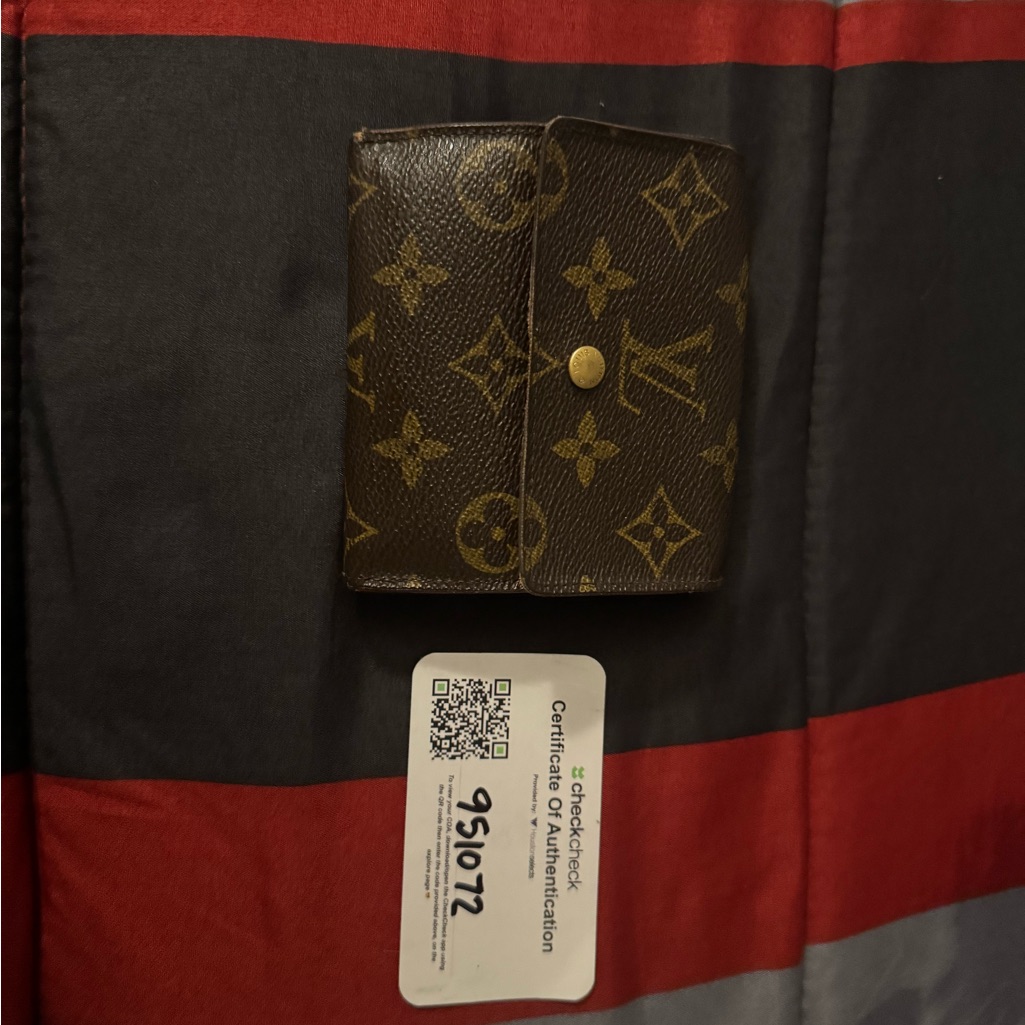 Louis Vuitton Brown And Gold Monogram Card Holder Louis Vuitton Brown And Gold Monogram Card Holder